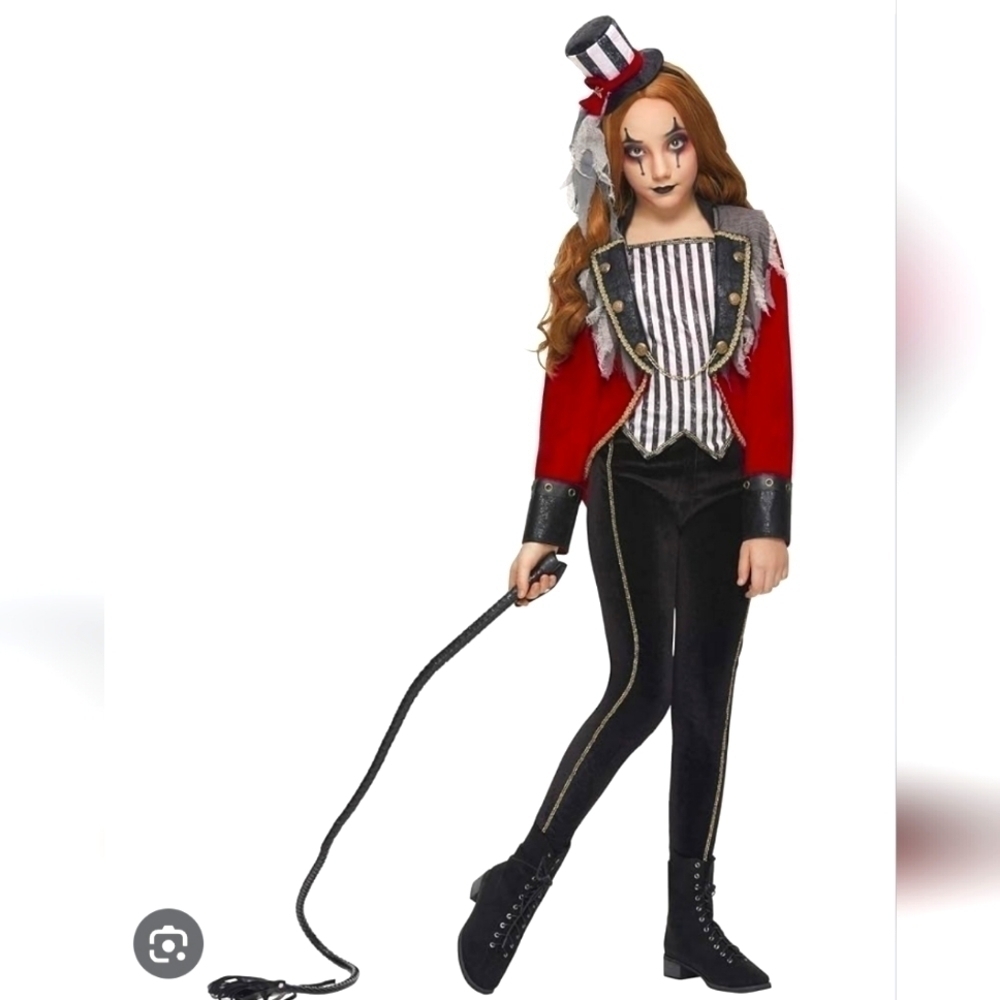GIRL'S DARLING RINGLEADER COSTUME, SZ L,  12-14